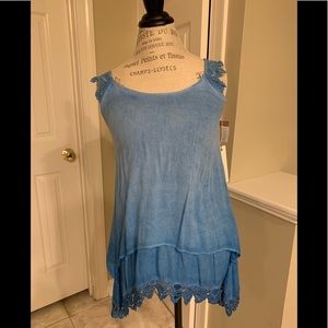 Gorgeous layered rank, tunic length. NEW no tags.